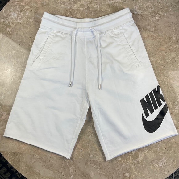 Nike Other - Nike White Pull On Sweat Shorts Size Small